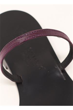 Purple elegant capri sandals Da Costanzo | FASCIACONANELLOVIOLA